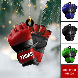 Personalized MMA Glove Christmas Ornament-Gift For MMA Lover-2024 New Release