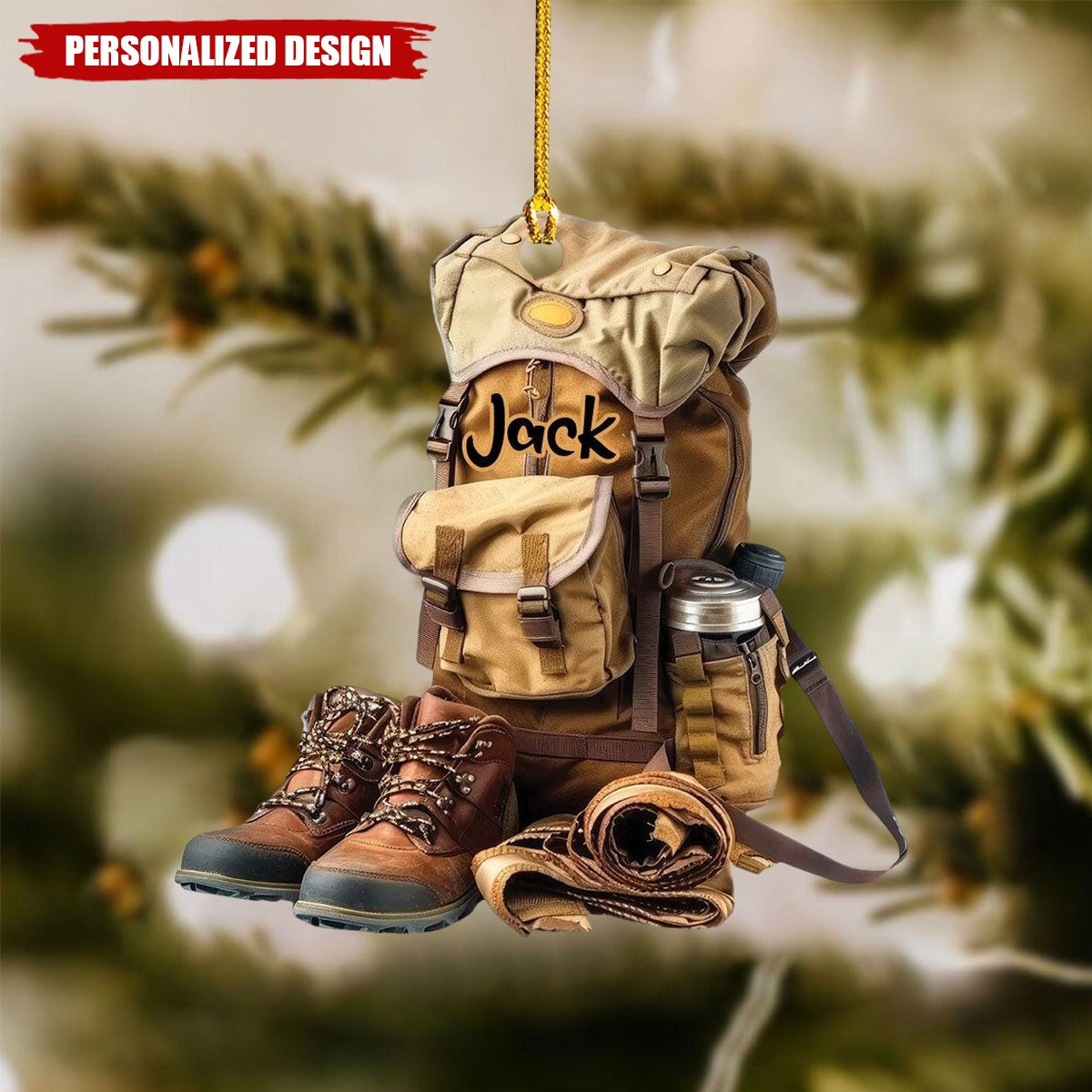 Personalized Hiking Backpack Ornament-Gift For Hiking Lovers-2024 New Release