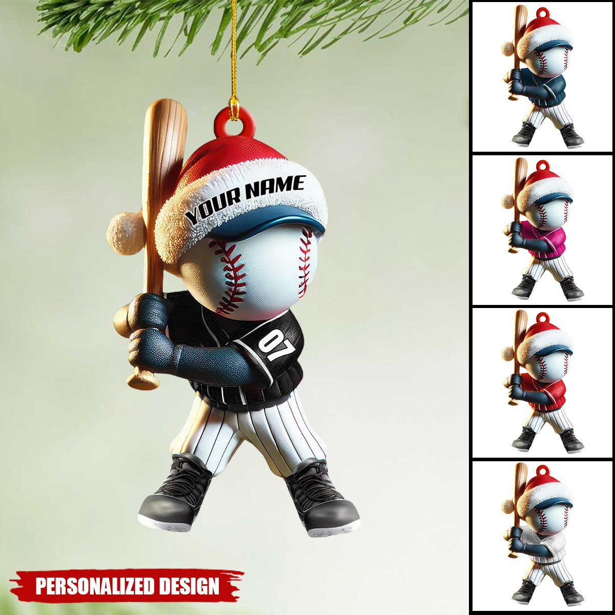 Personalized Baseball Ornament-Gift For Baseball Fans-2024 New Release