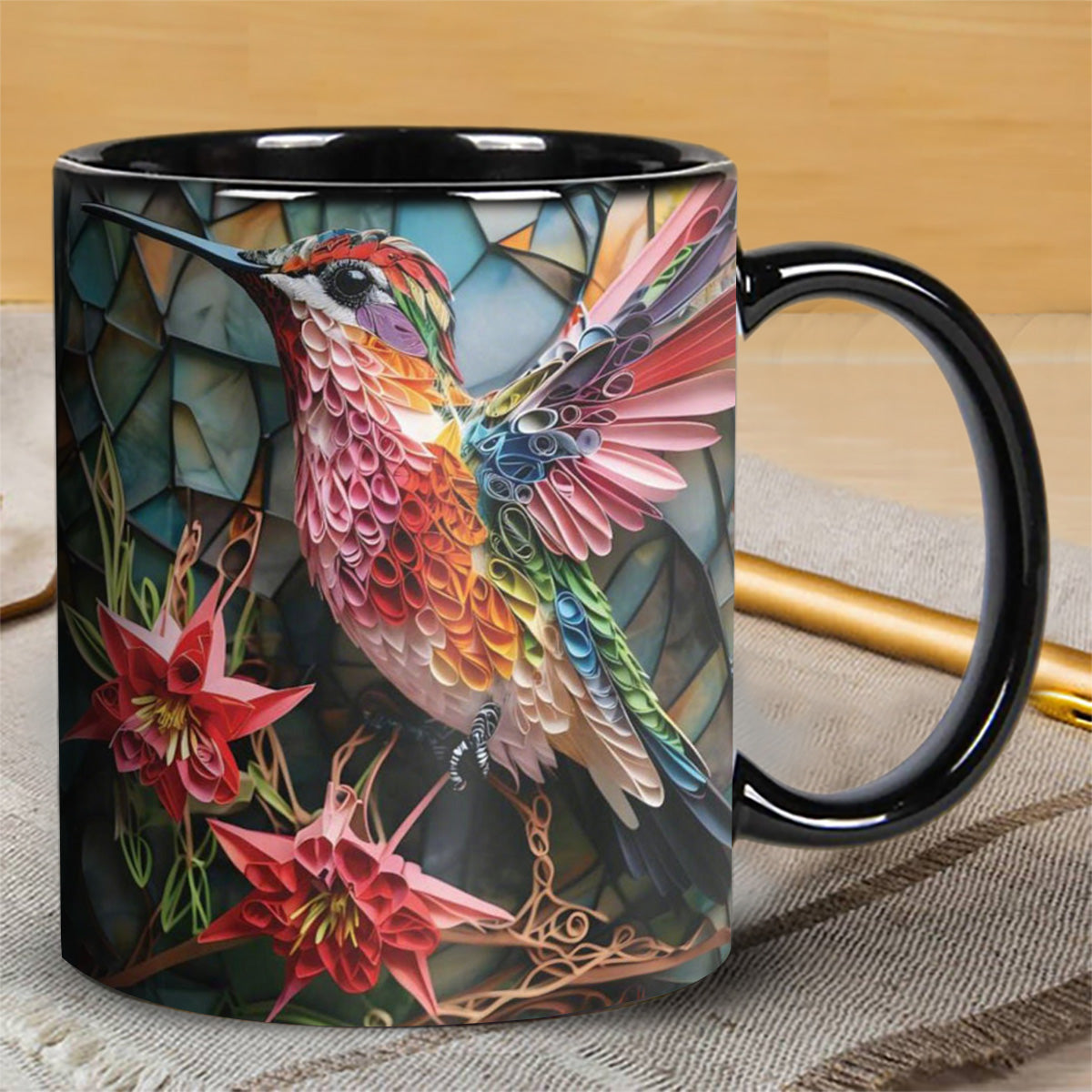 Colorful Hummingbird Mug - Gift For Bird Lovers