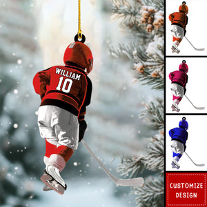 Personalized Hockey Player Christmas Ornament Gift For Hockey Lover-2024 New Release