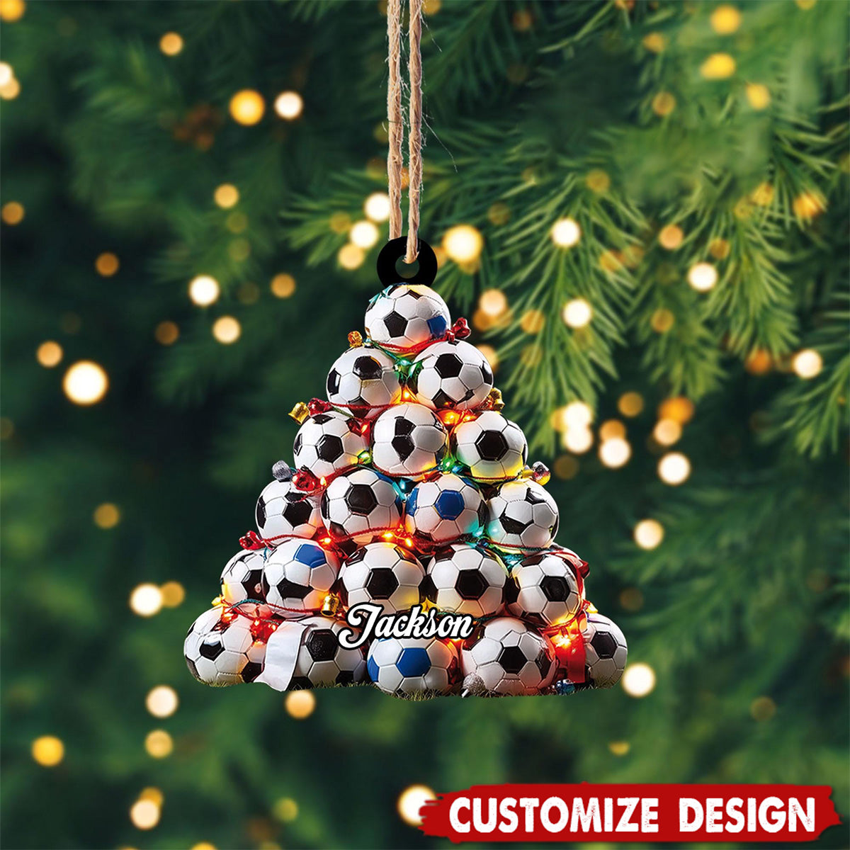 2024 New Release-Personalized Soccer Christmas Ornament-Gift for Soccer Lover