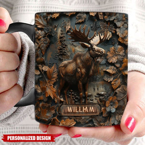 Stunning Deer-Personalized Hunting Accent Mug