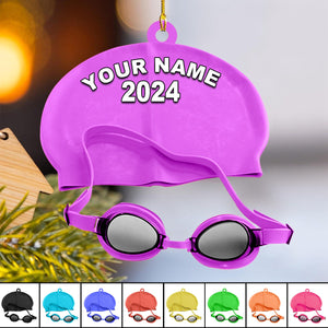 2024 New Release Personalized Name Swimming Acrylic Ornament-Gift For Swimming Lovers