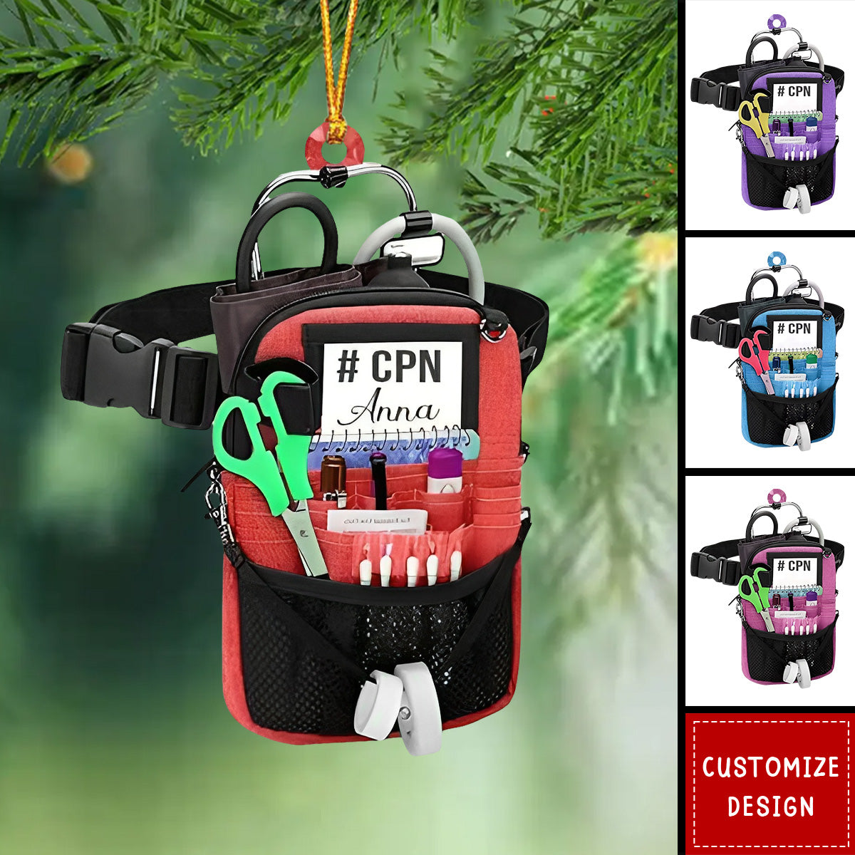 Personalized Nurse Bag Ornaments - Gift For Nurse - 2024 New Release