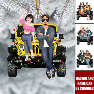 2024 New Release - Off Road Couple Personalized Christmas Ornament