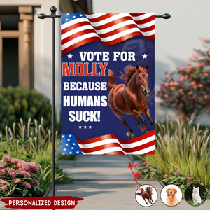 We Can All Agree On The Importance Of Voting-Personalized Flag - Gift For Pet Lovers