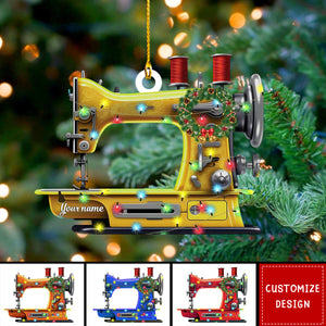 Personalized Sewing Machine Christmas Ornaments - Gift For Sewing Lovers - 2024 New Release