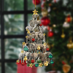 Personalized Elephant Christmas Lights Ornament-Gifts For Elephant Lovers-2024 New Release