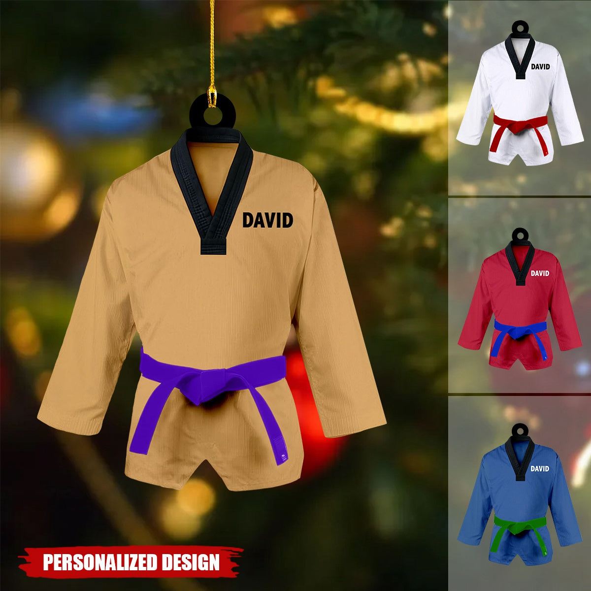 Personalized Taekwondo Christmas Ornament-Gift For Taekwondo Lover-2024 New Release