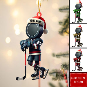 Personalized Hockey Player Christmas Ornament Gift For Hockey Lover-2024 New Release