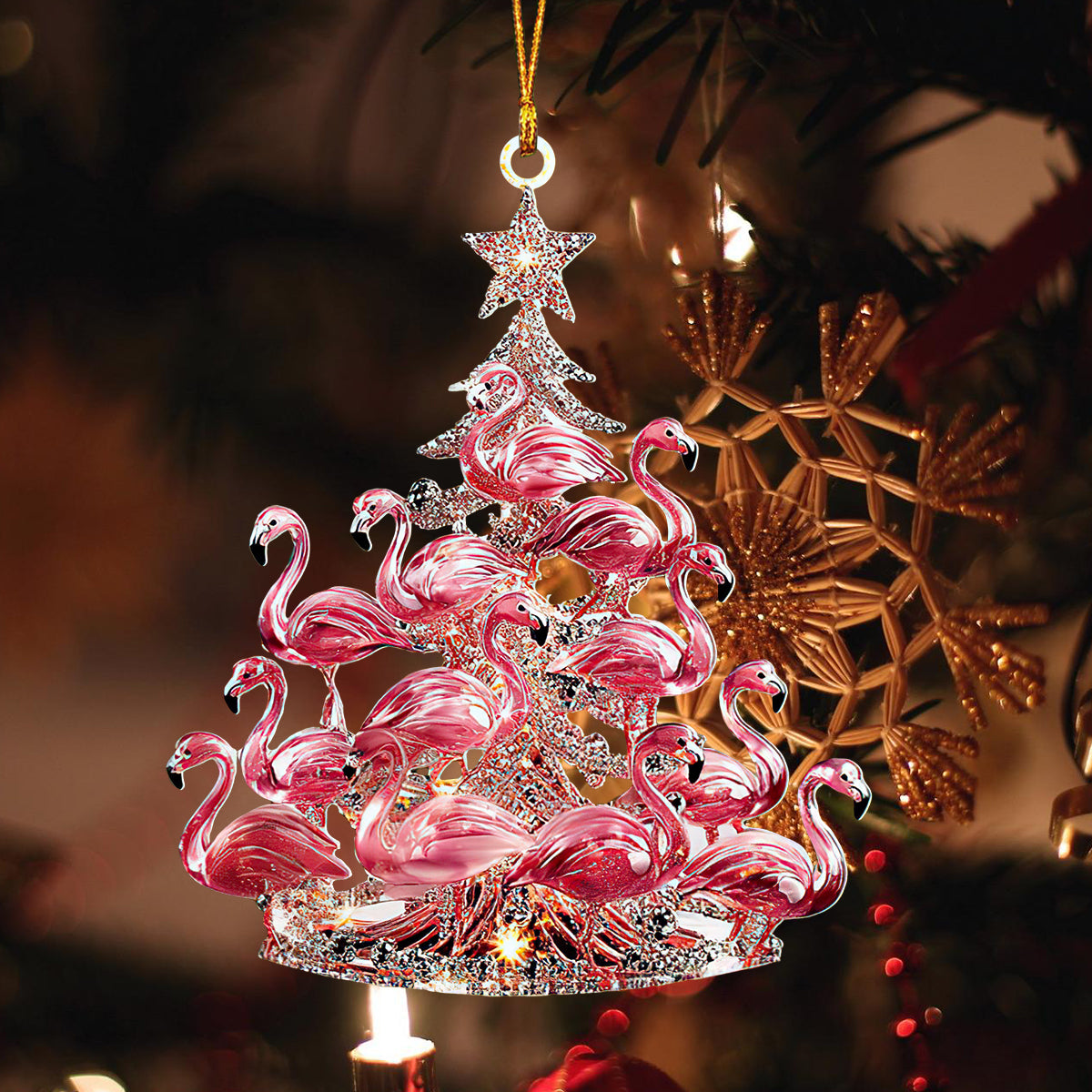 Flamingo Christmas Ornaments-Gift For Flamingo Lovers-2024 New Release