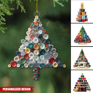 Personalized Sewing Christmas Tree Ornament-Gifts For Sewer Lover-2024 New Release