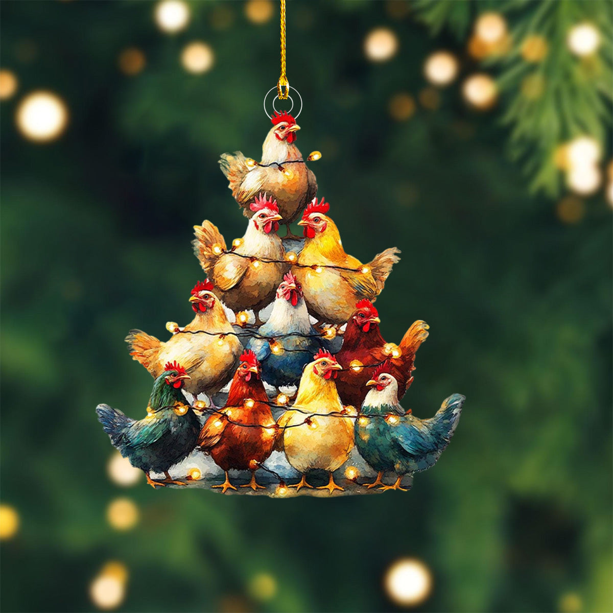 2024 New Release-Chicken Christmas Ornament-Gift for Chicken Lover