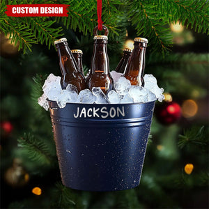 Personalized Beer Ornament - Gift For Dad,Grandpa,Husband - 2024 New Release