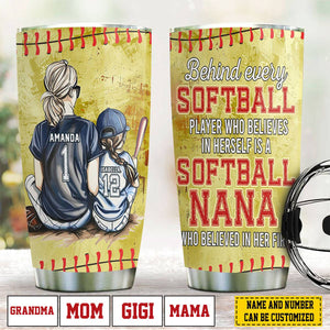 Personalized Softball Girl Tumbler-Gift For Softball Lovers