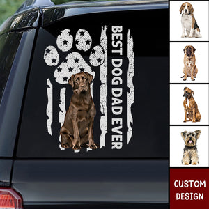 Best Dog Dad/Mom Ever - Personalized Decal - Gift for Pet Lovers