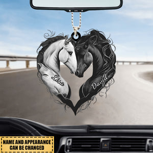 Personalized Acrylic Horse Car Hanging Ornament- Gift For Horse Lover