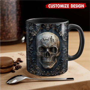 Awesome Retro Skull – Personalized Skull Mug