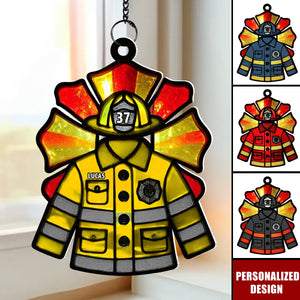 Personalized Suncatcher Ornament-Gifts For Firefighters