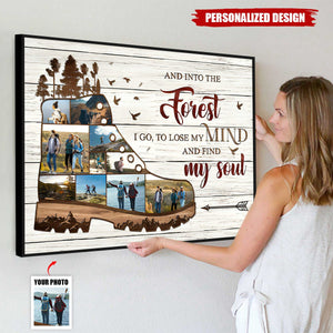 Hiking Photo-Personalized Poster-Gift for Friends,Hiking Lover