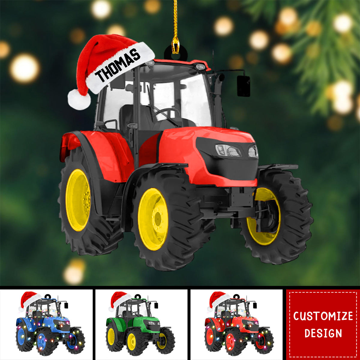 Personalized Tractor Christmas Ornament Gift For Tractor Driver-2024 New Release