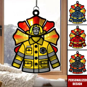 Personalized Suncatcher Ornament-Gifts For Firefighters