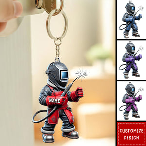 Personalized Welder Keychain-Gift For Welder