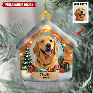 Personalized Dog Photo Christmas Ornament-Gift For Dog Lover-2024 New Release