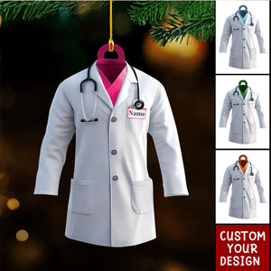 Personalized Lab Coat Christmas Ornament Gift For Doctor- 2024 New Release