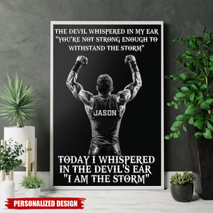 I Am The Storm-Personalized Poster-Poster Gift For Wrestling Lovers