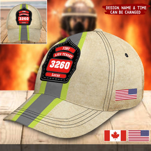 Firefighter Logo-Personalized Name Cap-Gift For Firefighter