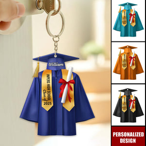 Personalized Graduation Keychain Class of 2025