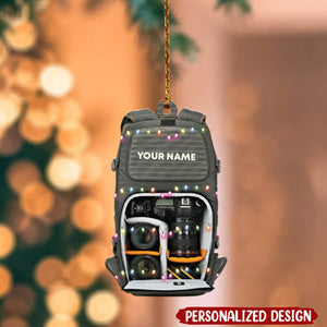 Camera Bag-Personalized Christmas Ornament-Gift For Photography Lover