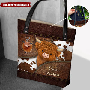 Just A Girl Who Loves Highland Cow - Personalized Tote Bag