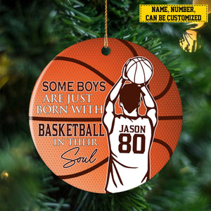 2024 New Release - Personalized Basketball Boy Christmas Ornament , Gift For Basketball Lovers