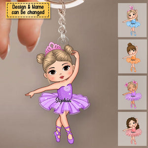 Gift For Granddaughter Loves Ballet Acrylic Keychain