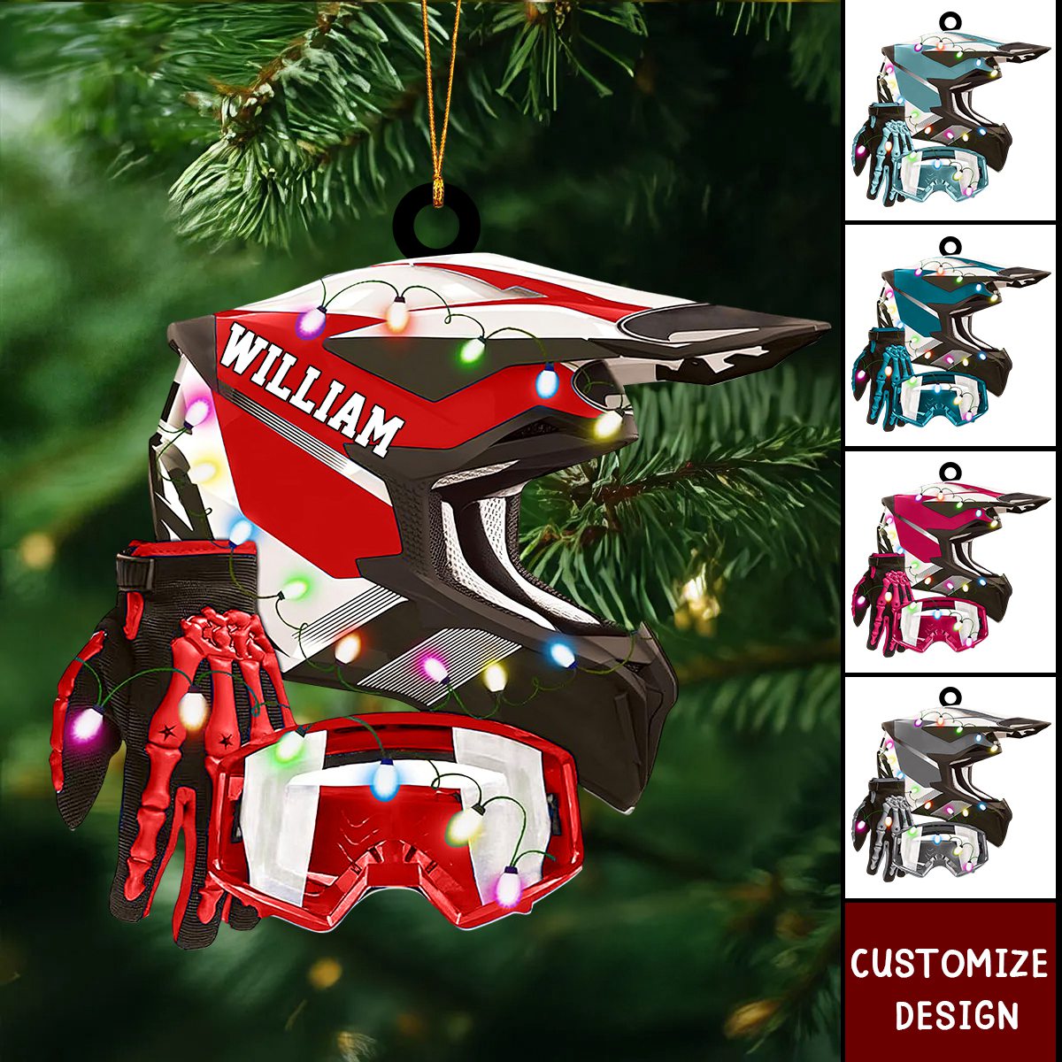 2024 New Release Personalized Dirt Bike Christmas Ornament Gift For Racing Lover