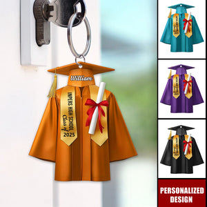 Personalized Graduation Keychain Class of 2025