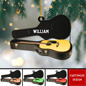 Personalized Guitar Christmas Ornament-Gift For Guitar Lover-2024 New Release