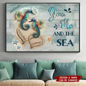 You Found Me Beach and Turtles - Personalized Poster