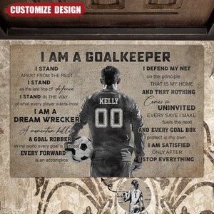 Personalized Goalkeeper Doormat - Gift For Soccer Lovers