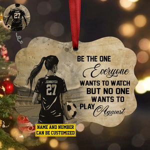 Be The One Everyone Wants To-Personalized Soccer Boy Christmas Ornament-Gift For Soccer Lovers-2024 New Release