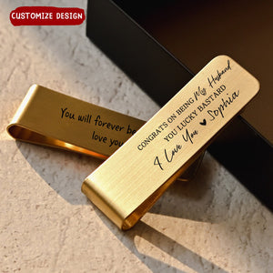 Personalized Engraved Money Clip, Gift For Dad, Husband