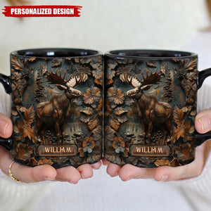 Stunning Deer-Personalized Hunting Accent Mug