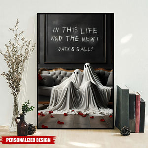 In This Life And The Next Ghost-Personalized Poster-Gothic Anniversary Present