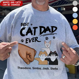 Certified Best Cat Dad Personalized Shirt, Funny Father's Day Gift For Cat Dad