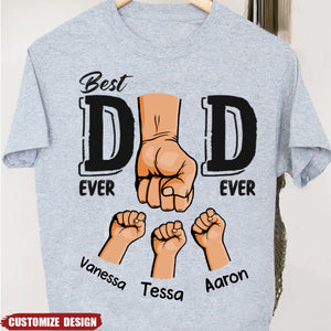 Best Dad Ever Ever - Family Personalized Unisex T-shirt