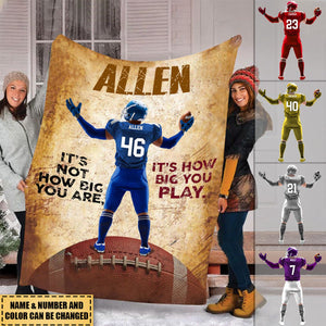 Personalized American Football Fleece Blanket-Gift For American Football Lovers&Players