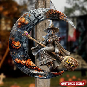 Personalized Witch Metal Sign,Halloween Gift Idea For Witch Lover